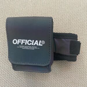 OFFICIAL® Black Wrist Ankle Coin Purse Pouch Velcro